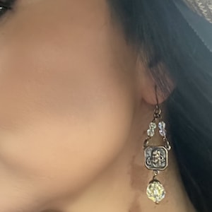 St. Padre Pio Swarovski Earrings