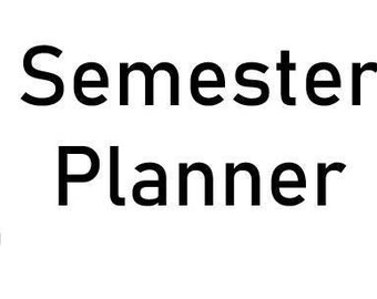 Planner do Estudante | Cronograma para 4 Semestres
