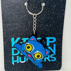 Derpy Tiger Keychain | K-Pop Demon Hunter Inspired | 3D Printed Cute Tiger Charm | Kpop Fan Gift | Anime Tiger Bag Charm | Kpop Merch