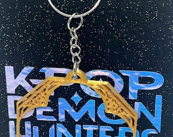 K-Pop Demon Hunters Huntrix Rumi's Golden Hoop Keychain from the Idol Awards