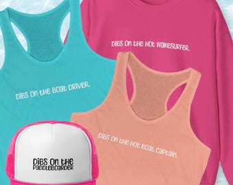 Dibs-on-the Custom Tank Hoodie Trucker Hat, Relax You're on Lake Time, Lake Vibe Sweatshirt, Gift for Adventurer, Life is Better at the Lake