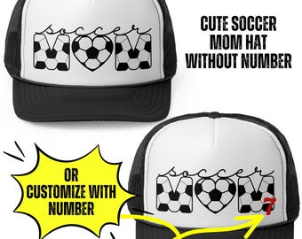 Soccer Mom Trucker Hat, Custom Trucker Hat, cadeau voor Soccer Mom, Custom Soccer Hat, Foam Trucker Hat, Soccer Mama, Moederdag, Momma Bear