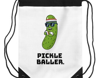 Pickle Ball Bag, Customized Pickle Ball Bag, Pickleball Ball Bag, Gift for Pickleballer, Womens Pickleball Tote Bag, Pickleball Ball, Baller