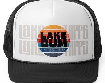 Lake Tapps Trucker Hat, Summer Trucker Hat, Lake Bum Trucker Hat, Lake Trucker Hat, Girls Trip Hat, Foam Trucker Hat, Vacation Hat, Lake Bum