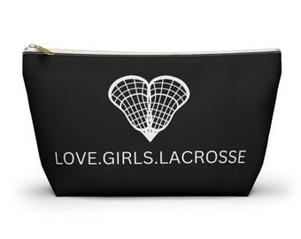 Love Girls Lacrosse Pouch, Lacrosse Accessories Bag, Custom Lacrosse Bag, Lacrosse Gift for Girls, Senior Lacrosse Gifts, Lacrosse Team Gift