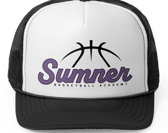 Sumner SBA Trucker Hat, Sumner Basketball Hat, Sumner Spartans, Sumner Washington, Boys Basketball Hat, Girls Basketball Hat, Youth Bball