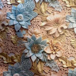 Patterned Vinyl Floral Sheets, Vinyl 12x12 Sheet, Vinyl, Tumbler Vinyl, Craft Vinyl, Floral Vinyl