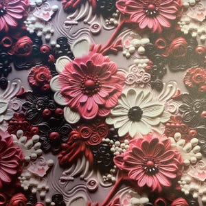 Patterned Vinyl Floral Sheets, Vinyl 12x12 Sheet, Vinyl, Tumbler Vinyl, Craft Vinyl, Floral Vinyl
