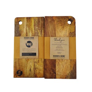 Handmade Wooden Chopping Board with Handle Hole – Rustic Cutting Board, Solid Wood Kitchen Board, Serving & Cheese Board Gift for Home