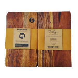 Handcrafted Curved-Edge Natural Grain Wooden Chopping Board for Kitchen Prep & Charcuterie Serving