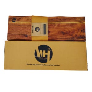 Handmade Wooden Chopping Board – Rustic Rectangular Cutting Board for Kitchen, Serving, Cheese & Charcuterie, Eco-Friendly Kitchen Gift