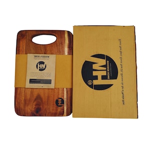 Premium Wooden Chopping Board for Kitchen | Food Grade Cutting Board with Handle | Knife-Friendly Surface by Wooden Home