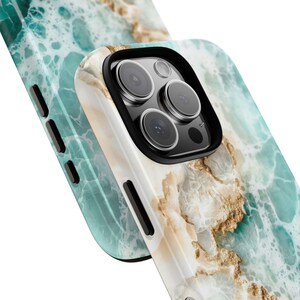 Ocean Phone Case Beach, Turquoise iPhone 15 Plus Case 14 Pro Max, Samsung S24 Ultra Tough Case Summer Vibes, s25 Ultra Case Ocean Lover Gift image 4