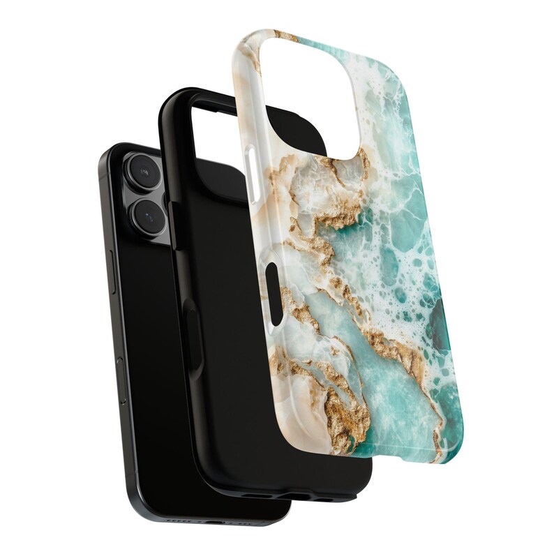 Ocean Phone Case Beach, Turquoise iPhone 15 Plus Case 14 Pro Max, Samsung S24 Ultra Tough Case Summer Vibes, s25 Ultra Case Ocean Lover Gift image 5