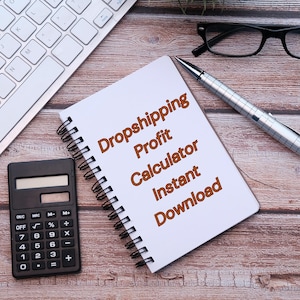 Dropshipping Profit Calculator | Excel & Google Sheets Spreadsheet | Digital Download Business Tool | Pricing Profit Margin Calculator