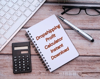 Dropshipping Profit Calculator: Excel & Google Sheets (Digital Download)