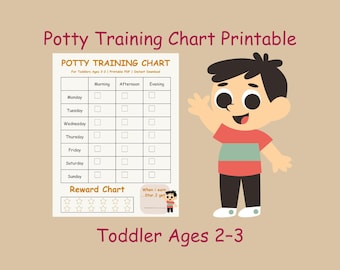Potty Training Chart Printable | Toddler Reward System (PDF)