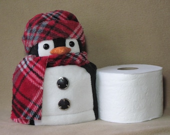 Motif pingouin : « Housse de rouleau de papier toilette pingouin » - n° 457