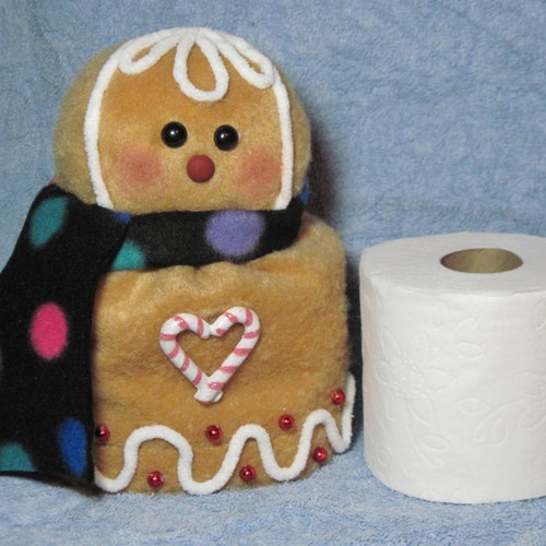 Patrón de pan de jengibre: "Funda para rollo de papel higiénico de pan de jengibre" - #664