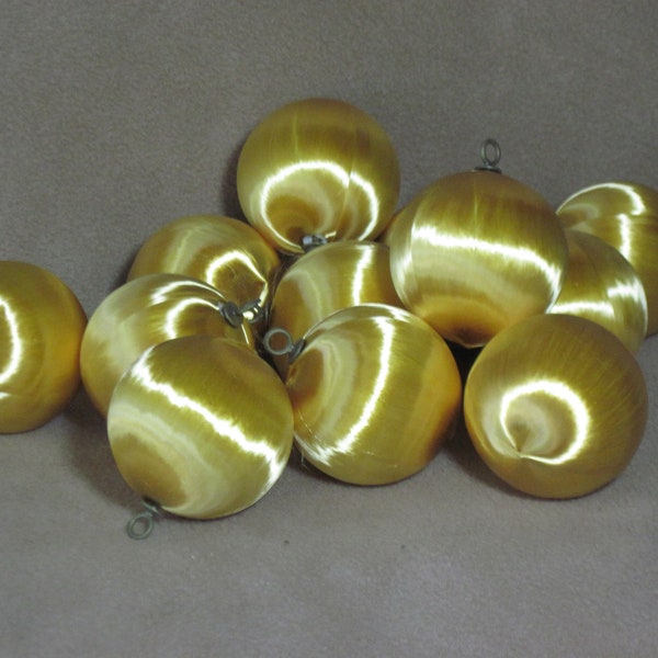 2-1/4" Gold Satin Balls