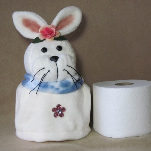 Santa Hat Toilet Paper Roll Cover PDF Crochet Pattern Etsy