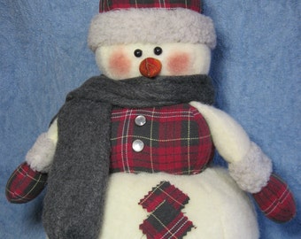 Snowman pattern:  "Winter Plaid" - #657