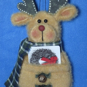Motif renne : « Porte-cartes cadeau renne » - #659