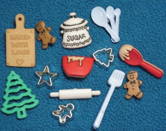 Christmas Cookies Buttons