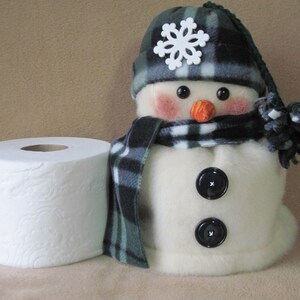 Snowman Toilet Paper Roll Cover