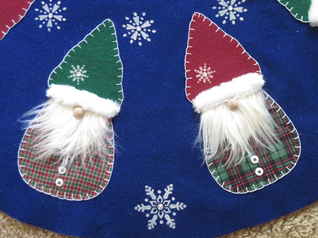 Gnome Pattern gnome Tree Skirt 469 Etsy