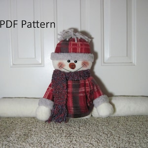 Snowman PATTERN:  "Snowman Draft Stopper" - #662