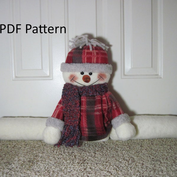 Snowman PATTERN:  "Snowman Draft Stopper" - #662