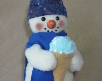 Snowman pattern:  "Ice Cream!" - #637