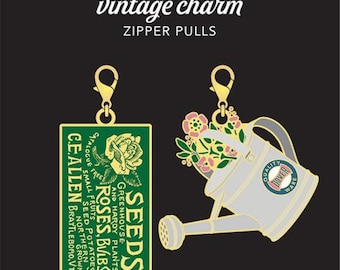 Gardening Zipper Pulls by Cathe Holden for Moda Fabrics