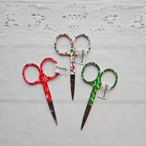 Christmas Holiday Embroidery Scissors