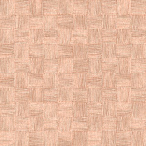 Canvas Haystack Summer Peach from Along the Fields Collection by Lois van Oosten for Cotton + Steel