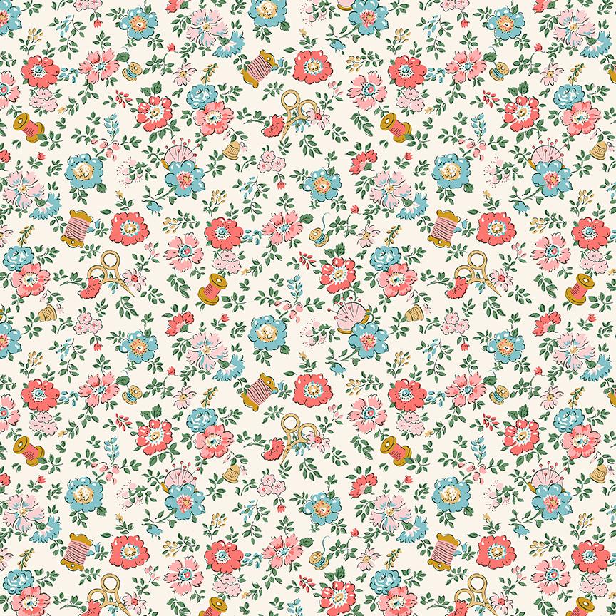 Haberdashery Floral B from Tudor Celebration Collection by Liberty of London