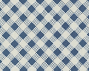 Picnic Check Indigo from Meander Collection by Aneela Hoey for Moda Fabrics