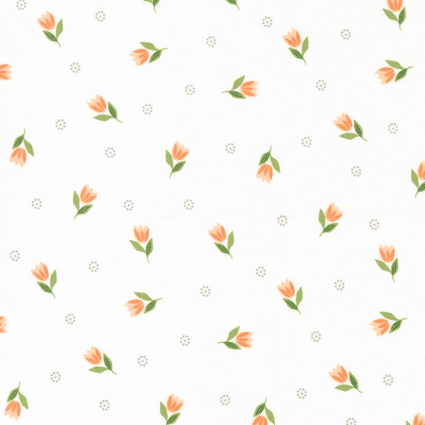 Tulips Off White from Bountiful Blooms Collection by Sherri & Chelsi for Moda Fabrics