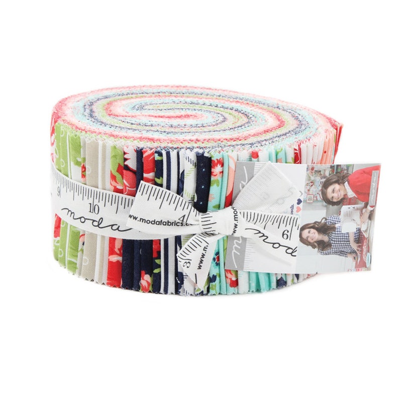 Smitten Jelly Roll by Bonnie and Camille for Moda Fabrics image 0