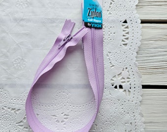 Ziplon Coil Zipper by YKK 12" - Lilac