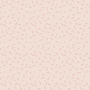 May include: A seamless pattern featuring a light pink background with a repeating pattern of small, dark red bird tracks. The tracks are evenly spaced and create a subtle, textured effect across the surface.