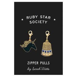 Ruby Star Society Zipper Charms Season 2 Variety of Sets E. Unicorn-Thimble