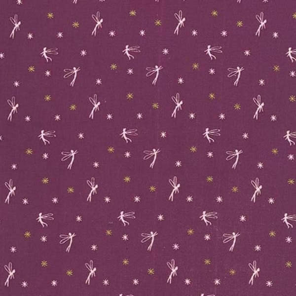 Tink Mauve from Peter Pan by Sarah Jane for Michael Miller Fabrics