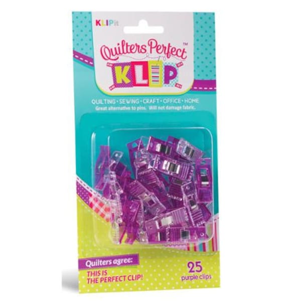 Quilters Perfect Klip Purple - 25 Ct