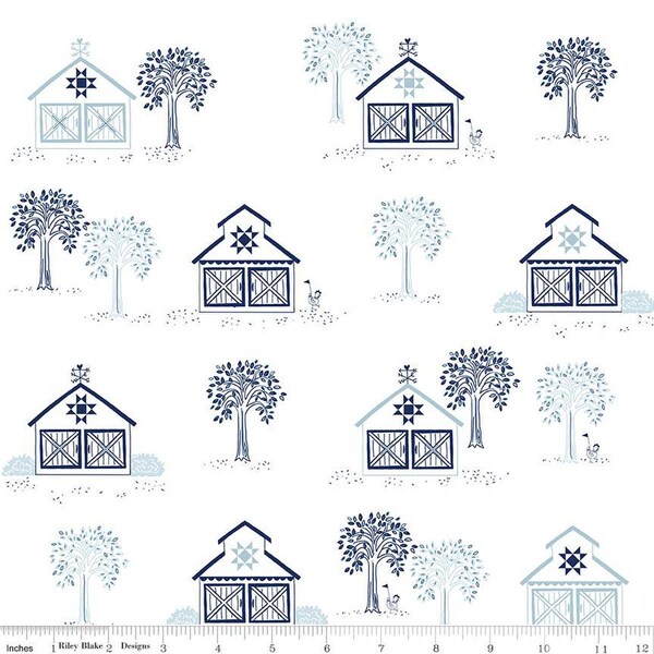 Country Barn White from Simply Country Collection by Tasha Noel for Riley Blake Design