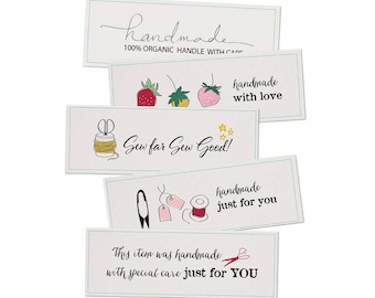 BloomBerry Woven Labels by Minki Kim for Riley Blake Designs