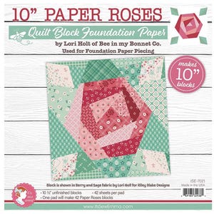 10" Butterfly Quilt Paper Pattern by Lori Holt for Riley Blake Designs