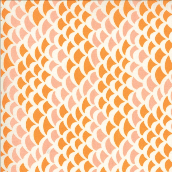 Scales Sunset Orange de Fish Tales Collection de Annie Brady para Moda Fabrics