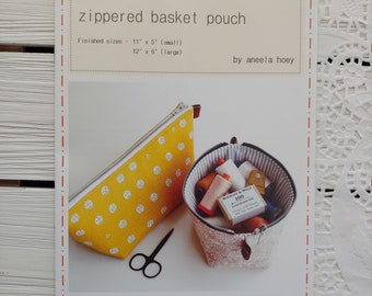 Zippered Basket Pouch - Paper Pattern by Aneela Hoey